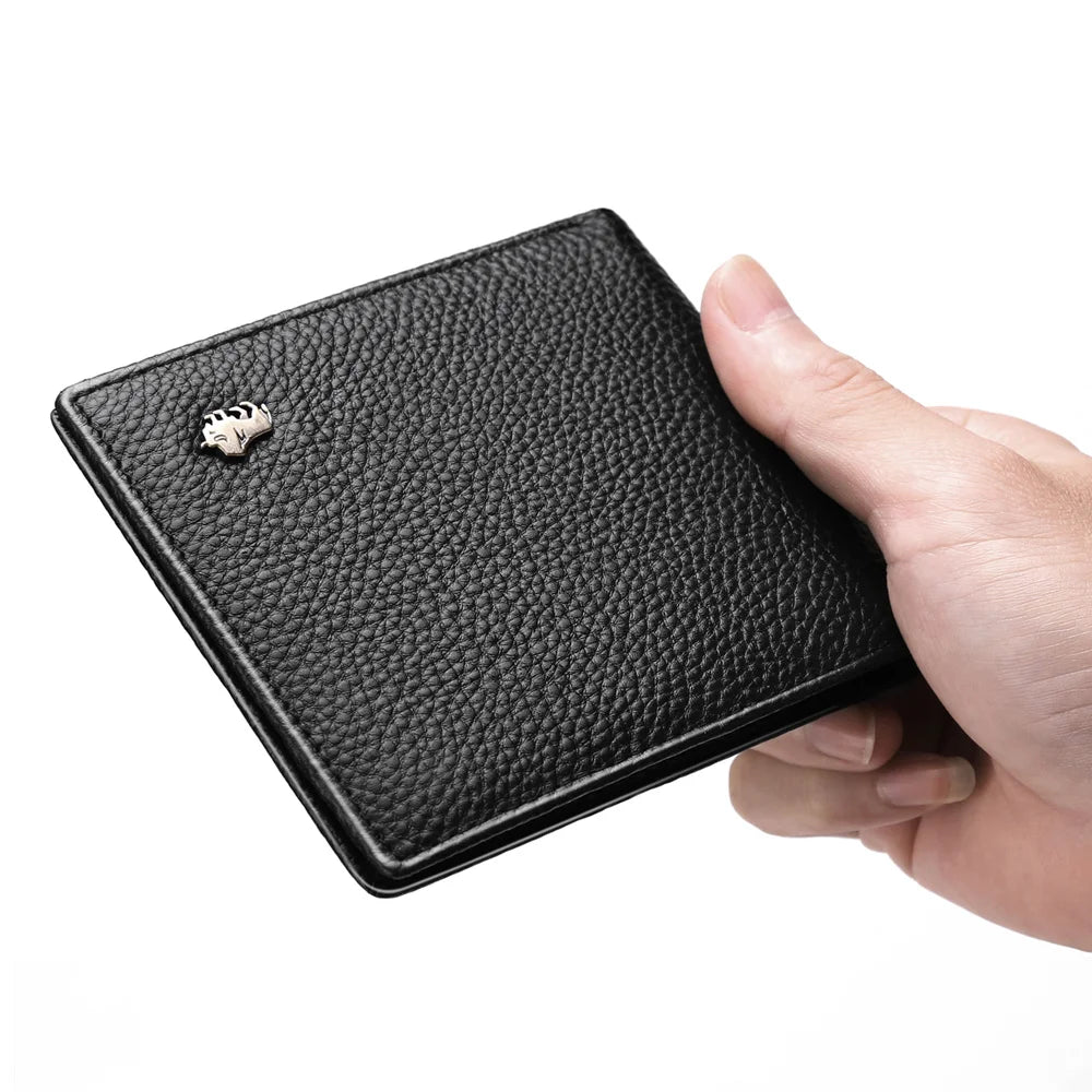 BisonVault™ RFID Slim Leather Wallet