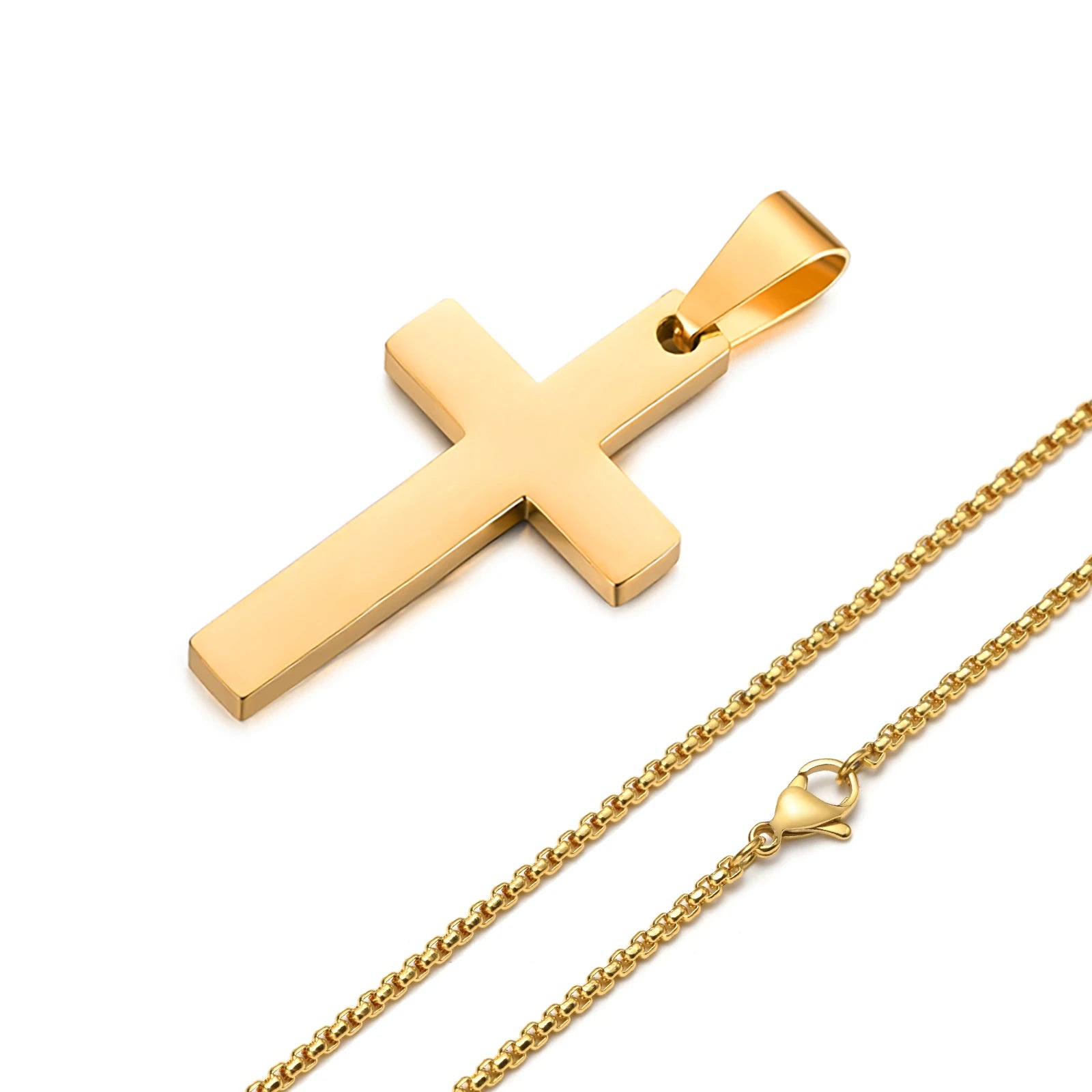 Classic Faith Cross Silver Necklace