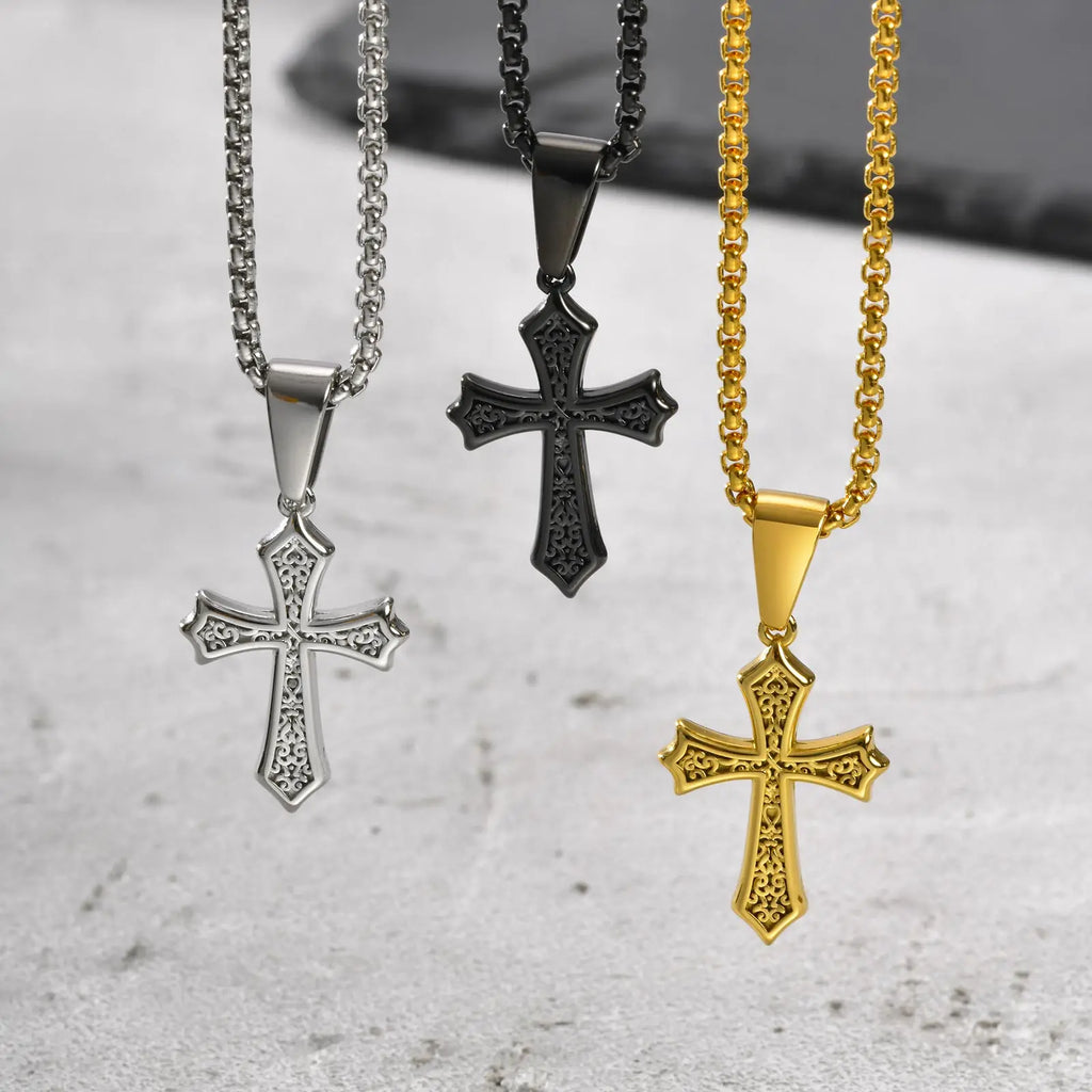 Eternal Cross Silver Necklace
