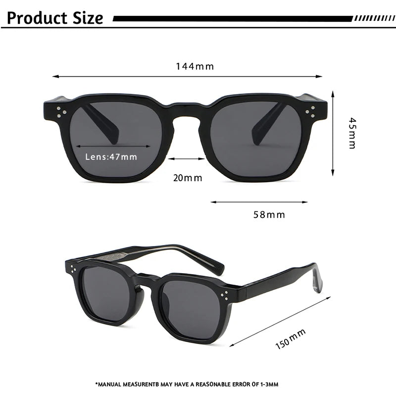 CaterSide™ Clear Frame Blue Lens Sunglasses