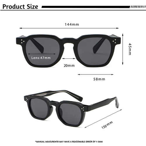 CaterSide™ Clear Frame Blue Lens Sunglasses