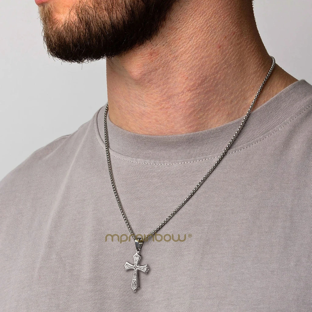 Eternal Cross Silver Necklace