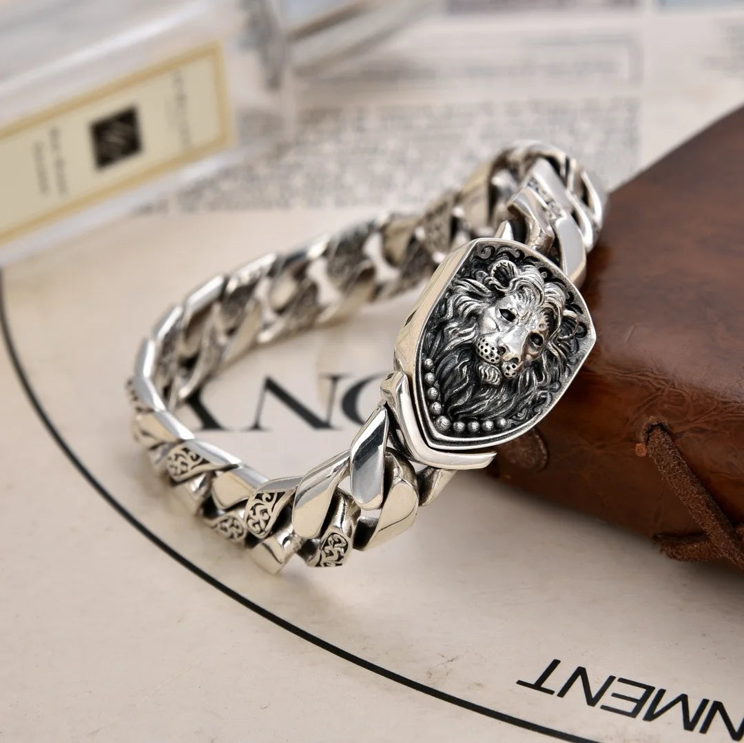 Imperial Lion Bracelet – 925 Sterling Silver