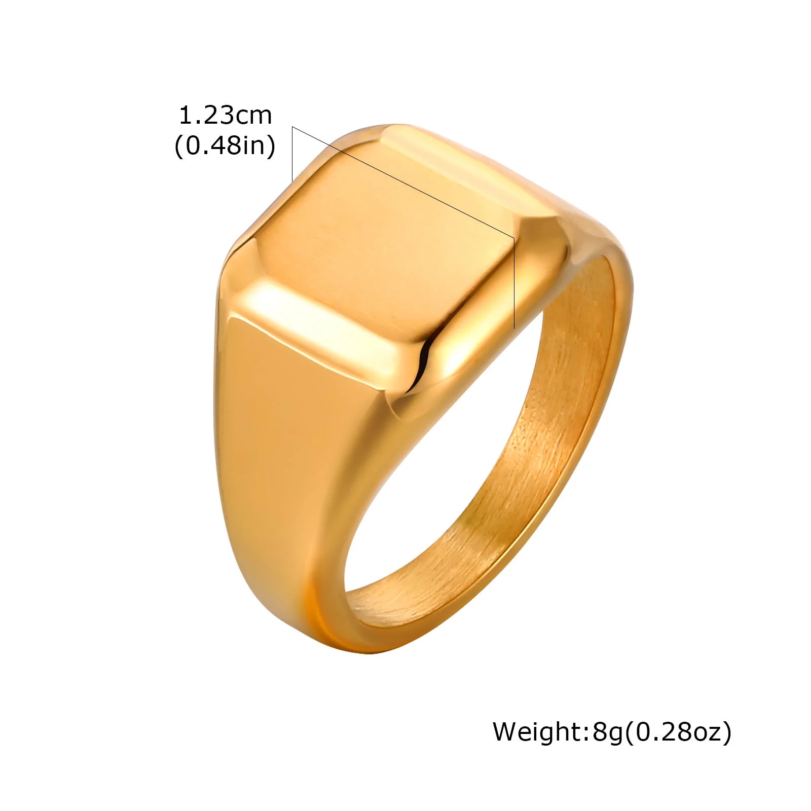 Imperial Signet Ring – Gold Finish