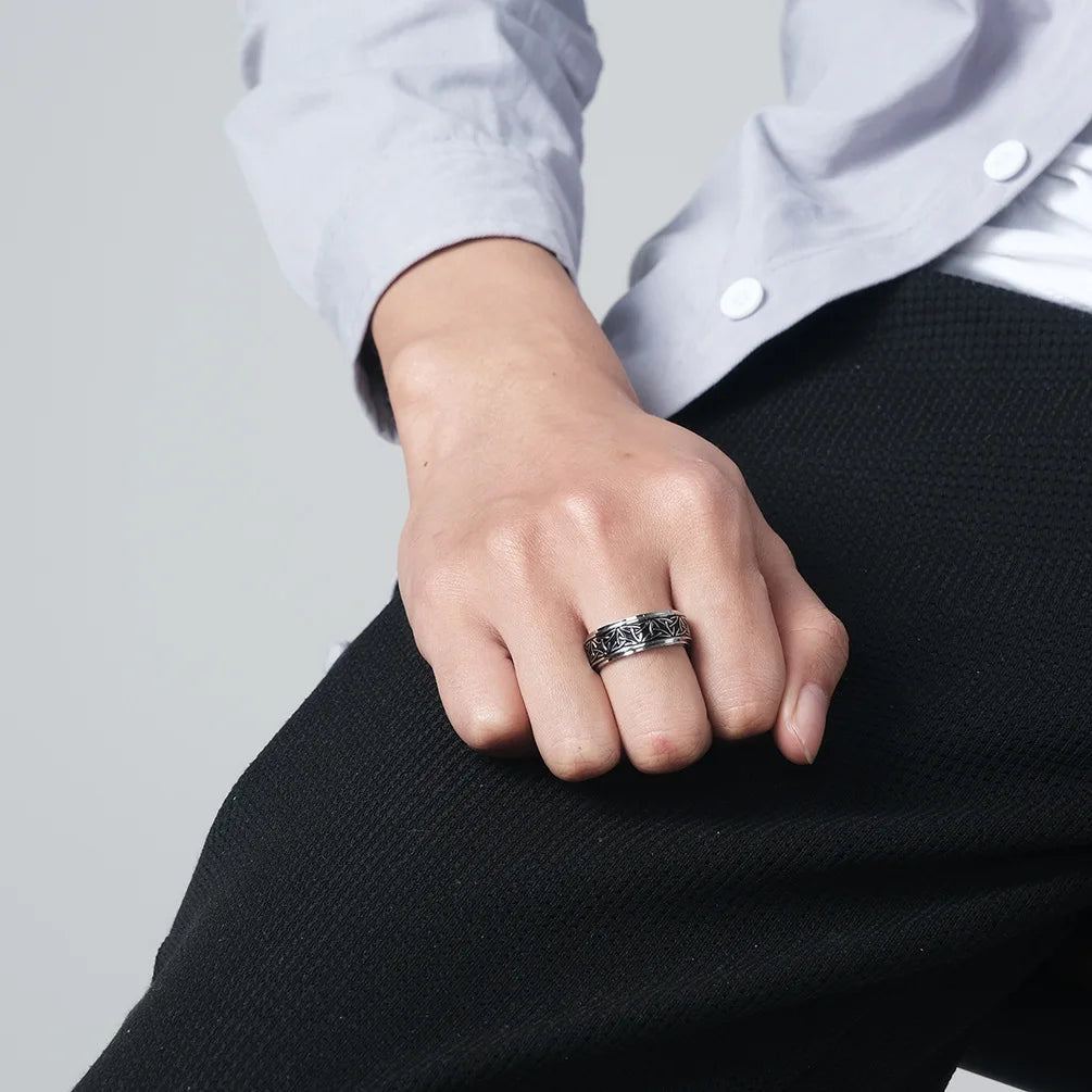 Obsidian Edge Black Ring