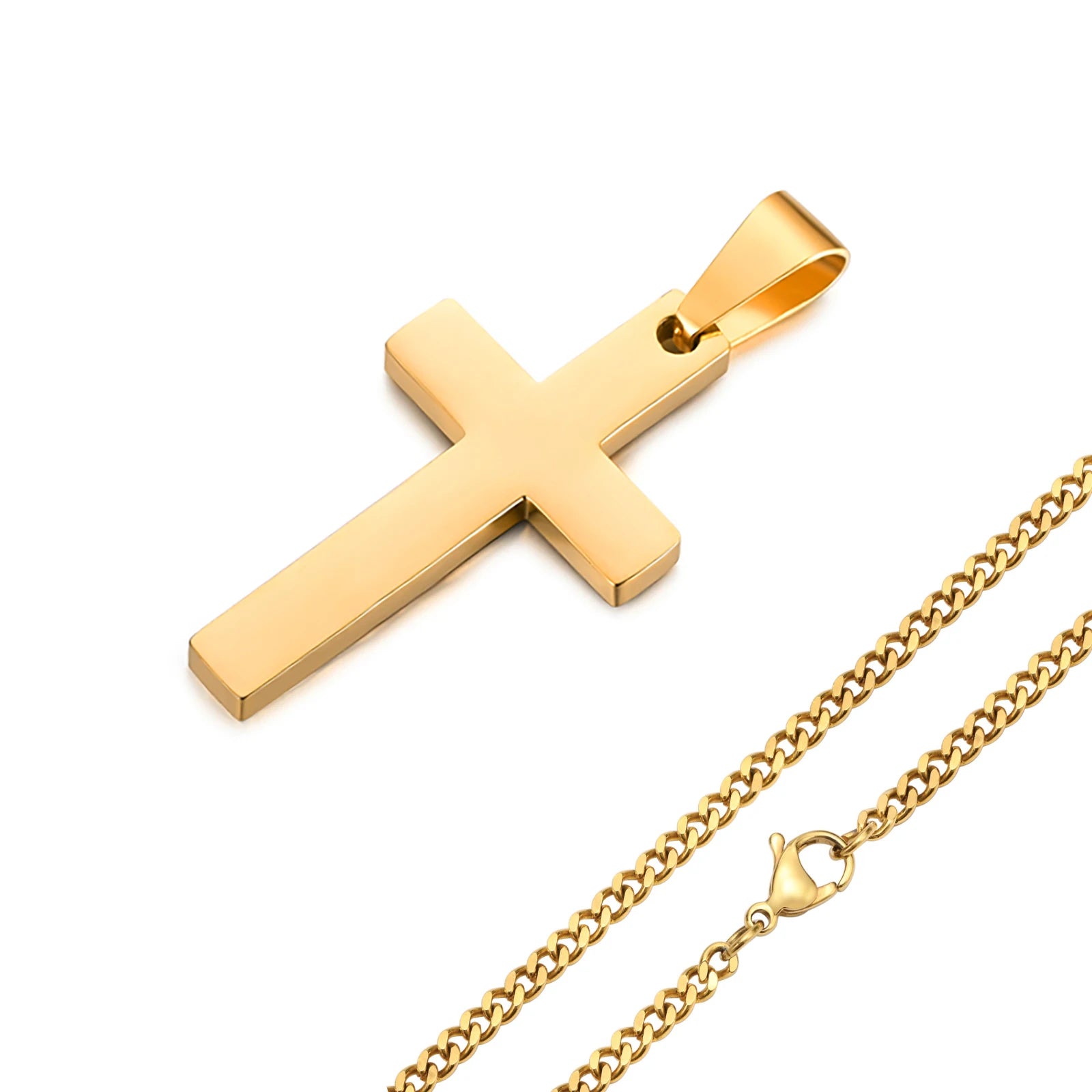 Classic Faith Cross Silver Necklace