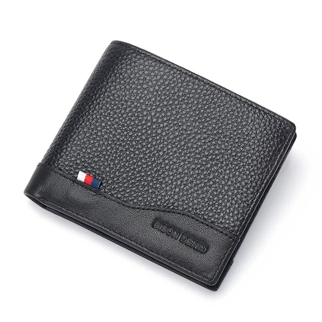 BisonVault™ RFID Slim Leather Wallet
