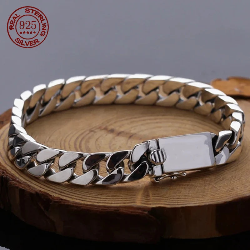 Sovereign Cuban Bracelet – 925 Sterling Silver