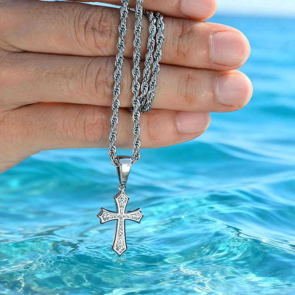Eternal Cross Silver Necklace