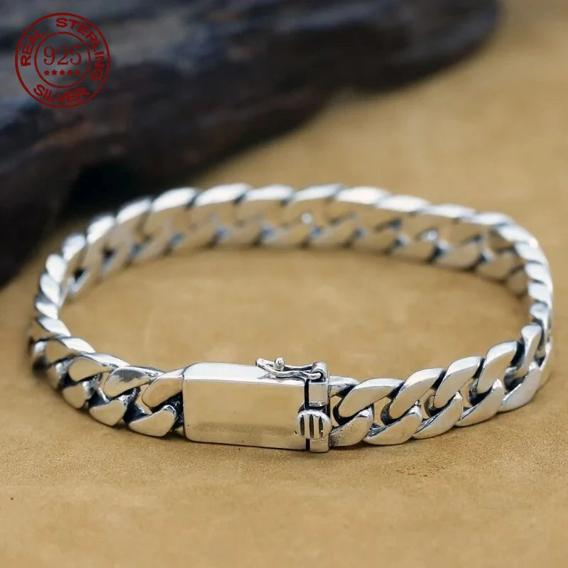 Sovereign Cuban Bracelet – 925 Sterling Silver