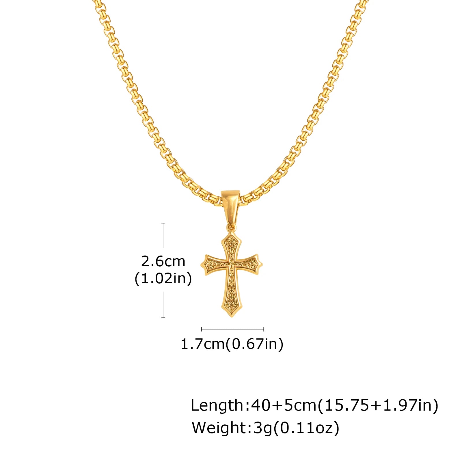 Eternal Cross Silver Necklace