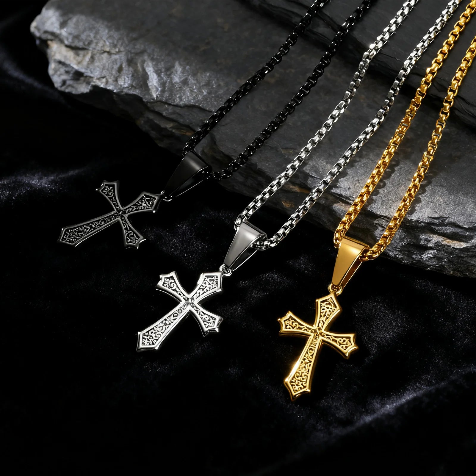 Eternal Cross Silver Necklace