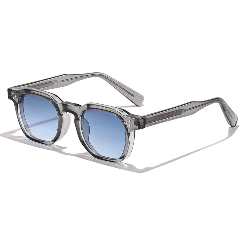 CaterSide™ Clear Frame Blue Lens Sunglasses