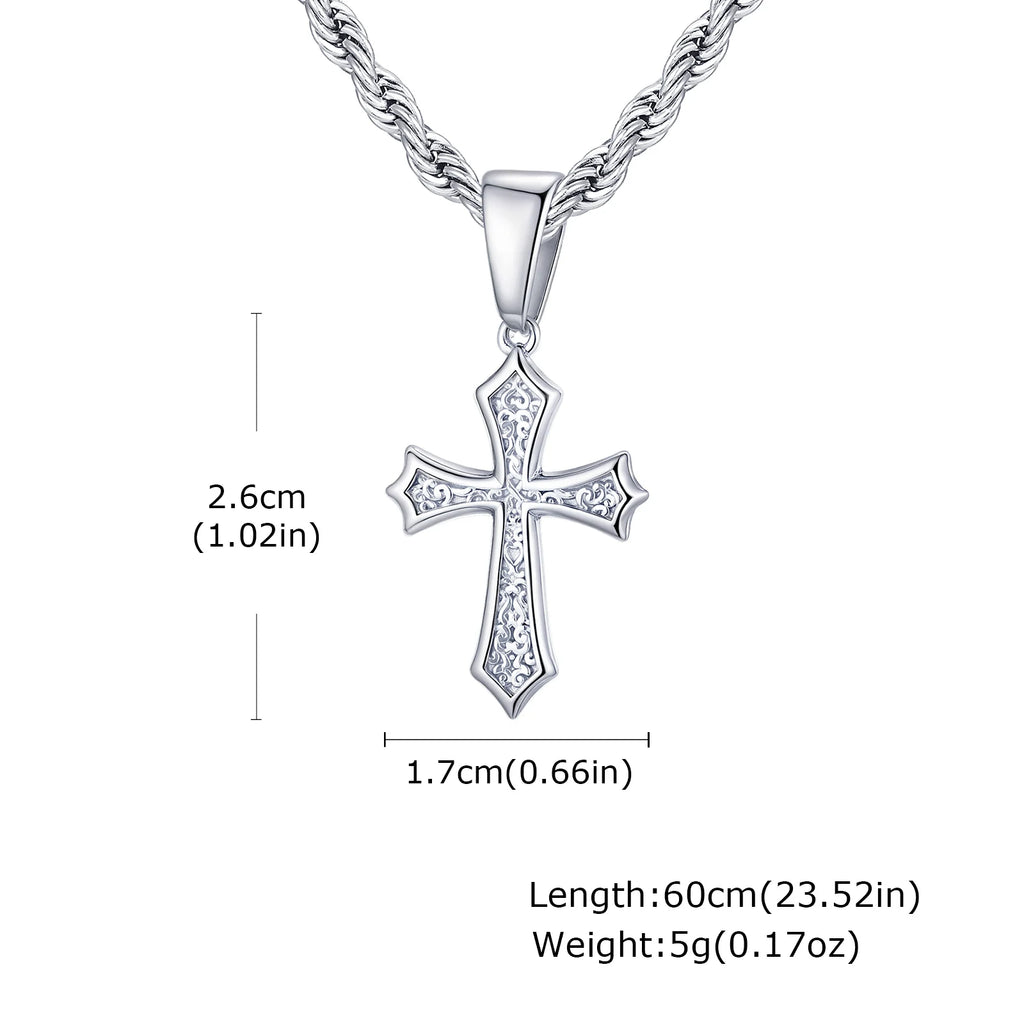 Eternal Cross Silver Necklace