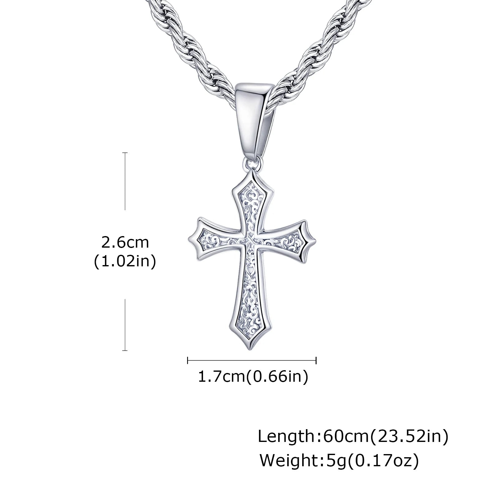 Eternal Cross Silver Necklace